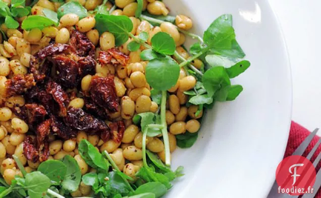 Fèves De Soja, Tomates Séchées Et Cresson