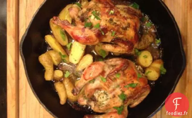 Poules de Gibier de Cornouailles Rôties