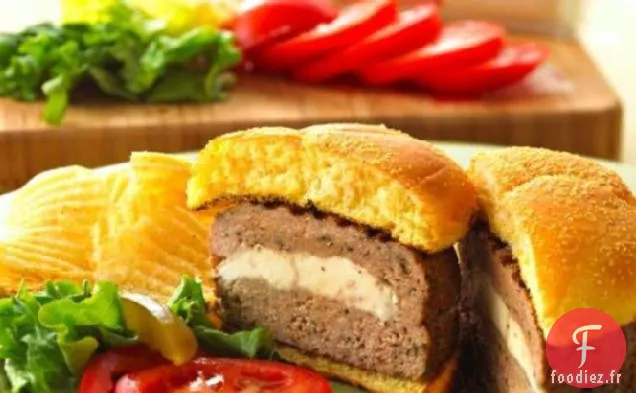 Burger de Dinde Farcie Chavrie!