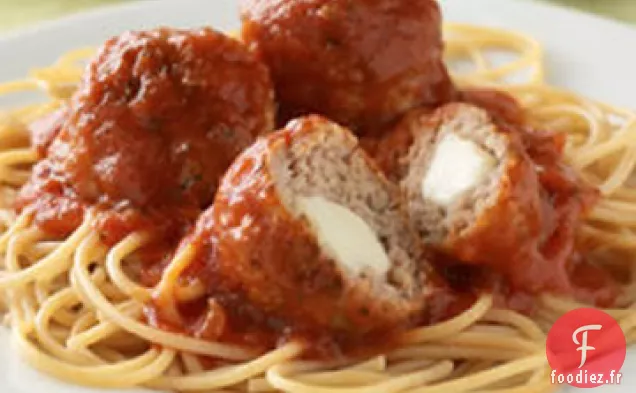 Boulettes de Viande Farcies à la Mozzarella