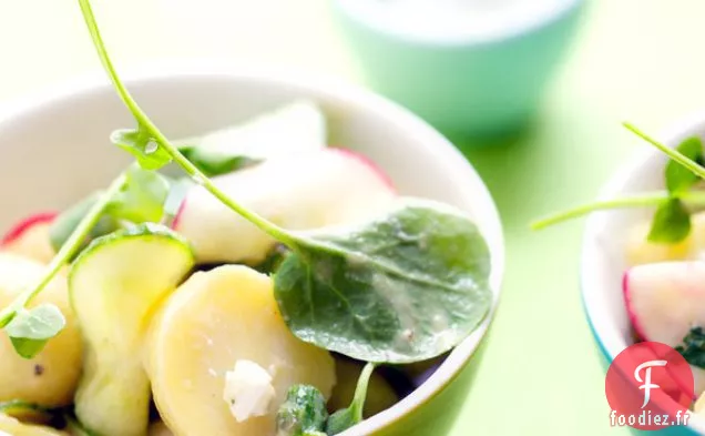 Salade De Pommes De Terre Au Cresson, Concombre Et Radis
