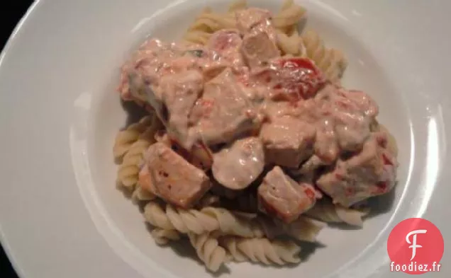 Dinde, Champignon, Tomate Alfredo