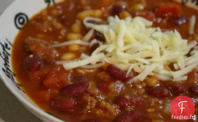 Chili à la Dinde à la Mijoteuse