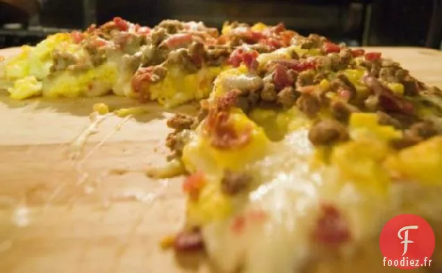 Pizza au petit déjeuner - Délicieuse!