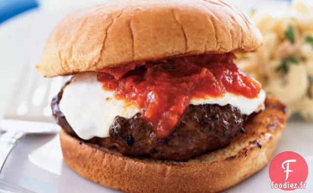 Hamburgers aux Boulettes de Viande Italiennes