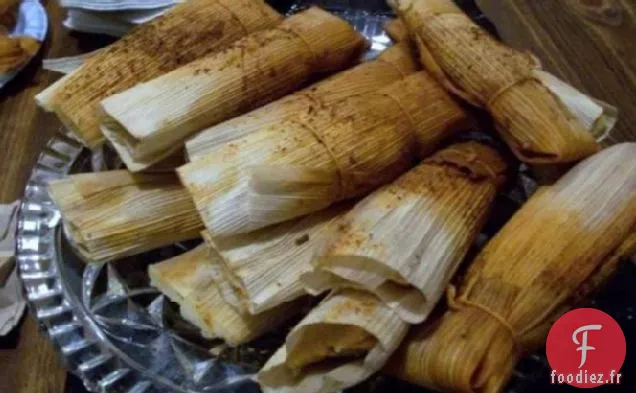 Bon mange des Tamales de Dinde (Alton Brown 2009)