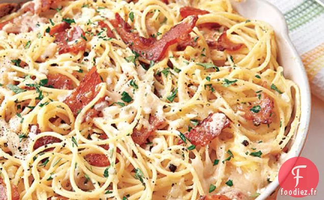 Pâtes Carbonara Frittata