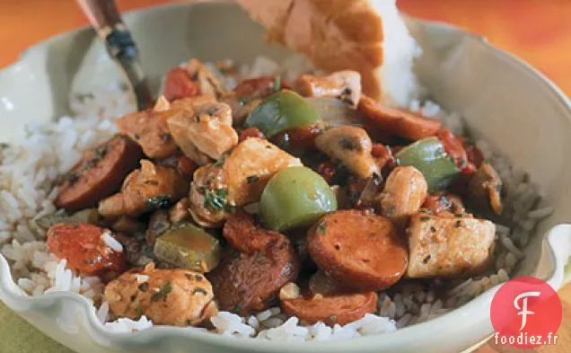 Ragoût de Poulet et Saucisse