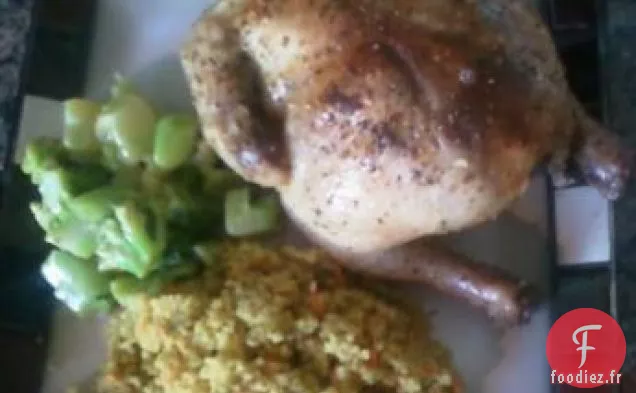 Poules de Cornouailles aux Herbes au Romarin