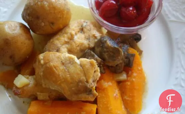 Dîner de Dinde à la mijoteuse