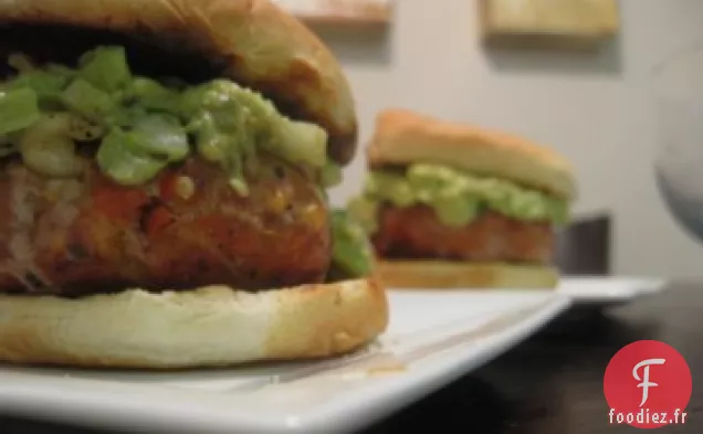 Burger De Dinde Au Guacamole