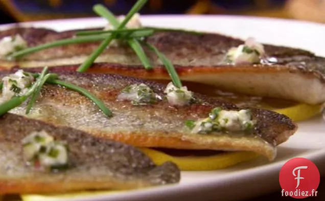 Truite Sautée au Beurre de Ciboulette au Citron