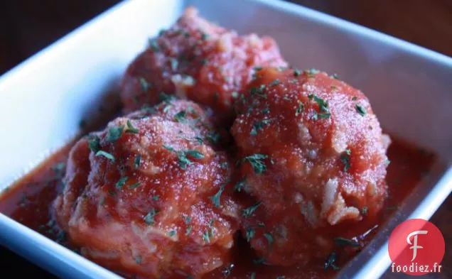 Boulettes de Viande de Porc-Épic de Dinde