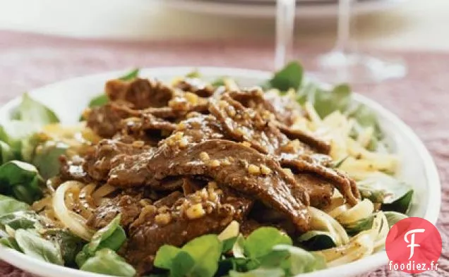 Salade de Boeuf Chaud et Cresson Flétri