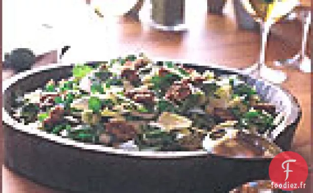 Salade d'Endives-Cresson aux Noix Confites