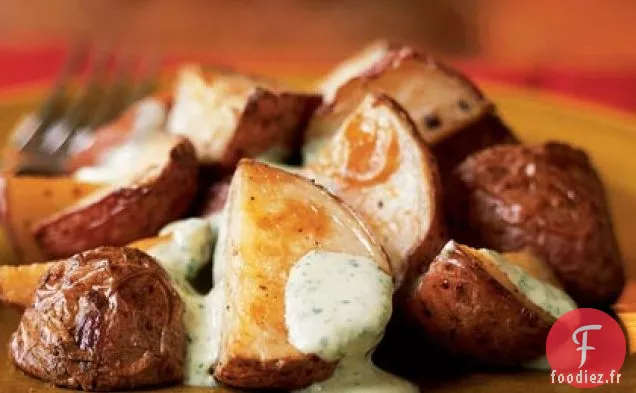 Pommes de Terre Rôties à la Sauce Cresson Acidulée