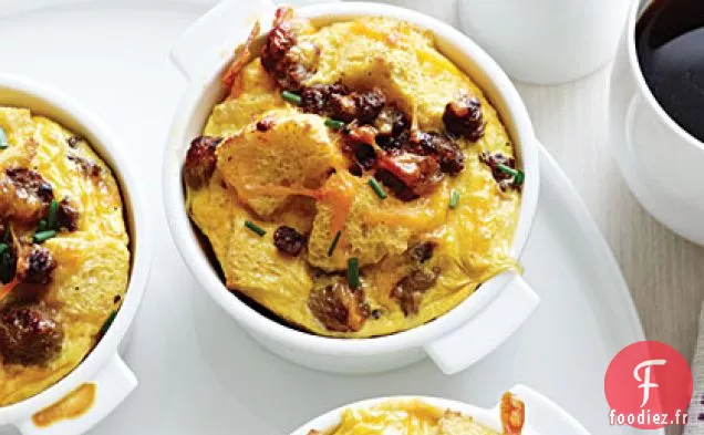 Casserole de Petit Déjeuner Saucisse et Fromage