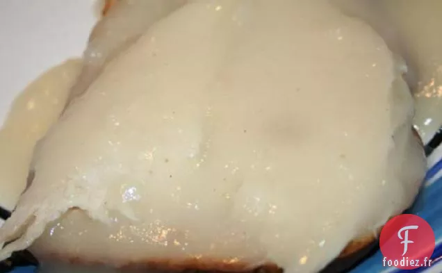 Sandwich à la Dinde Chaude à Visage Ouvert (Faible en gras)