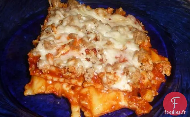 Lasagne à la Dinde Raviolis Do-Ahead