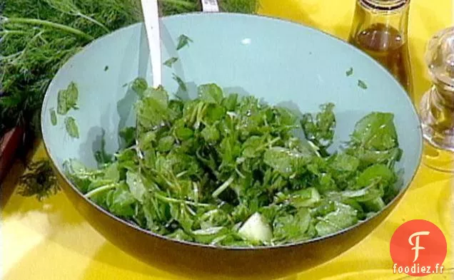 Salade de Cresson Au Concombre