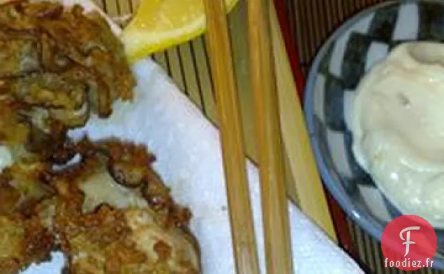 Huîtres Frites Japonaises Marvel's (Kaki Fuh-rai) avec Sauce Tartare Citronnée