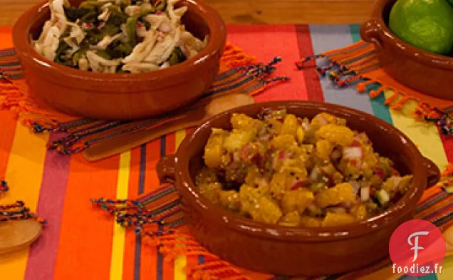 Salpicon de Poblano Rôti aux Champignons