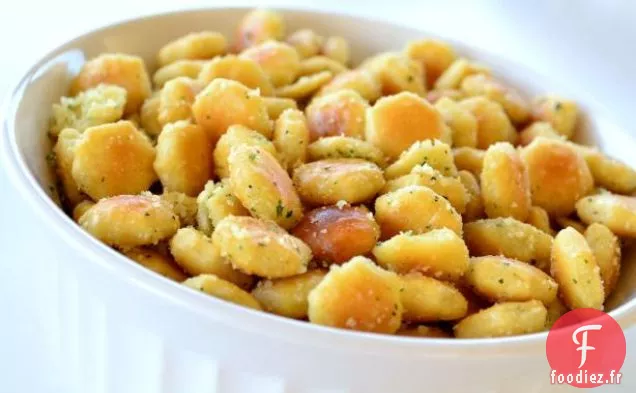 Craquelin d'huîtres (casse-croûte de craquelins de ranch)