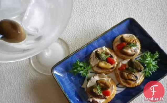 Amuse-Gueules aux Huîtres Fumées de Boomette