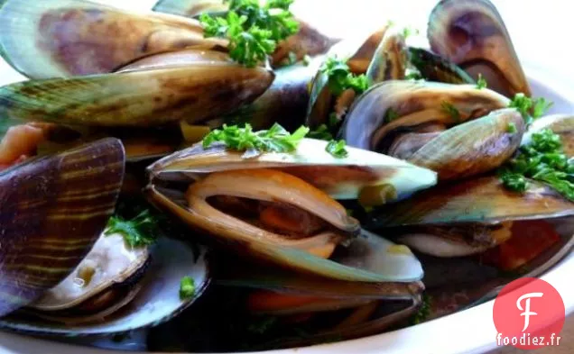 Palourdes ou Moules Cuites à la vapeur