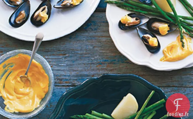 Moules Réfrigérées à la Mayonnaise au Safran