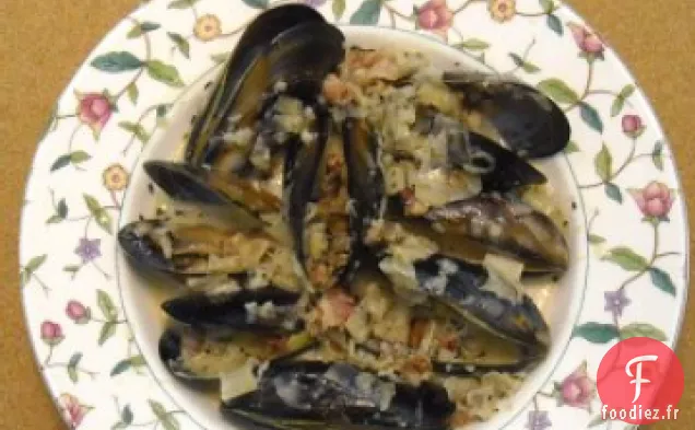 Moules à la Bière et au Bacon