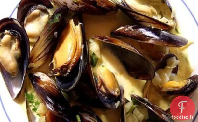 Moules À La Crème De Safran