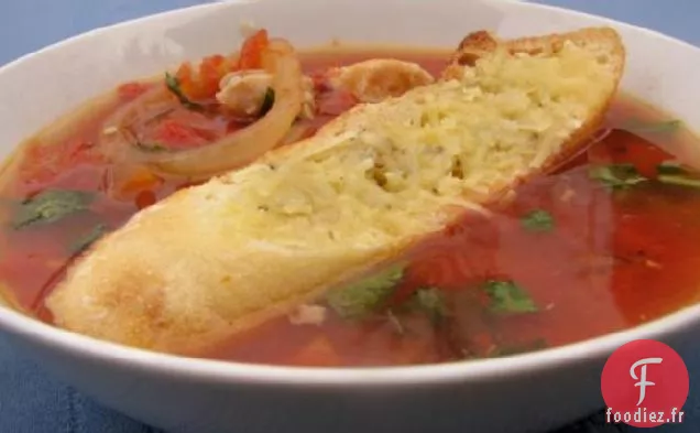 Soupe Au Poulet Et Au Parmesan
