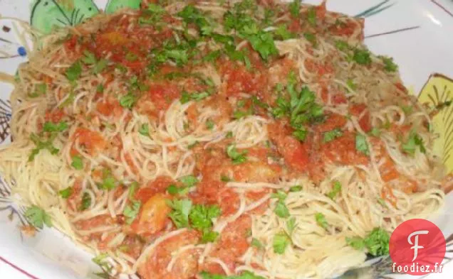 Sauce Tomate au Four avec Pâtes