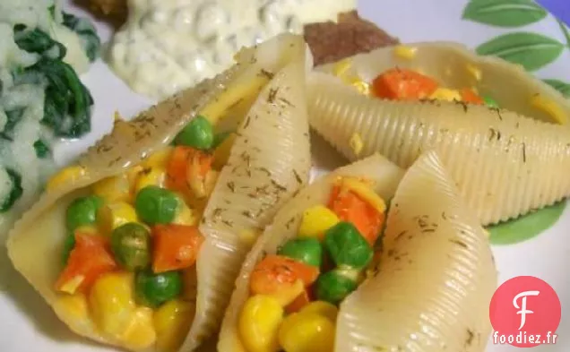 Cheddar - Coquilles Farcies aux Légumes