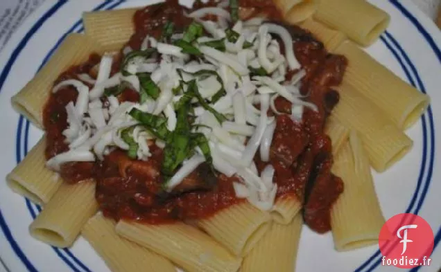 Rigatoni aux trois Champignons