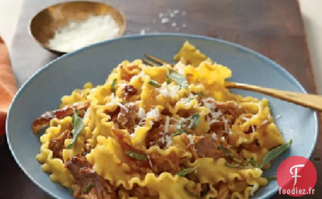 Pâtes en Ruban Avec Ragoût de Porc et Sauge Fraîche