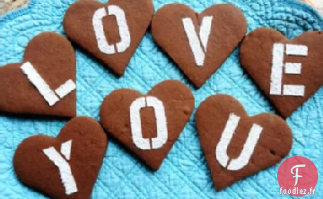 Biscuits Saint-Valentin au Chocolat