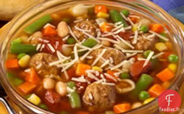 Boulettes de Viande Faciles Minestrone