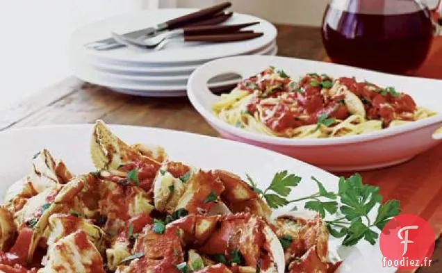 Crabe Italien et Pâtes