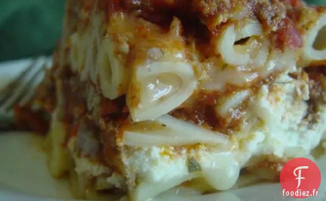 Casserole Ziti en Couches à Venir de l'Entreprise