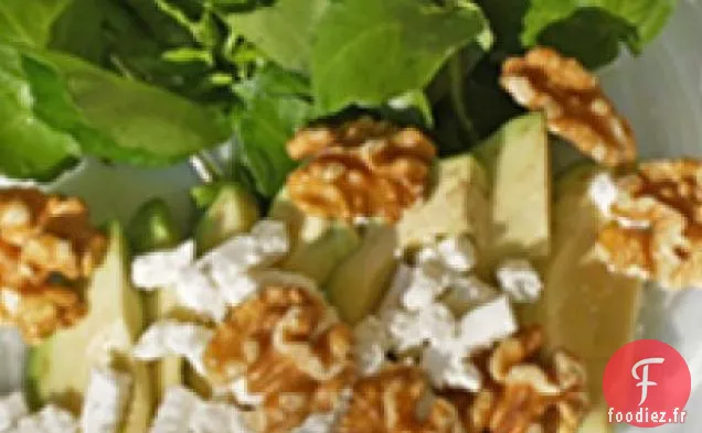 Salade De Chevre Aux Noix D'Avocat Et Au Cresson