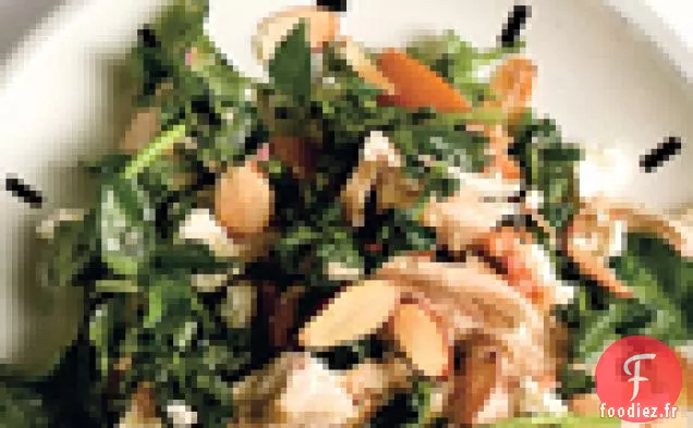 Salade de Poulet et Cresson aux Amandes et à la Feta