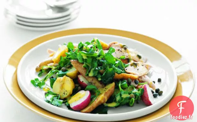 Poulet et Pommes de Terre à la Vinaigrette à la Moutarde