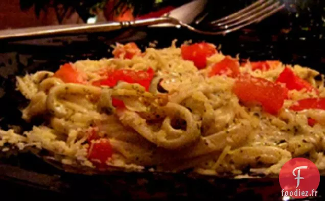Pesto Facile Alfredo Fettuccini