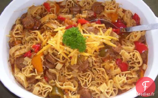 Saucisse Italienne Cuite au Four et Rigatoni