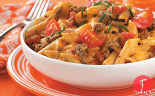Pâtes au Cheeseburger préférées de la famille