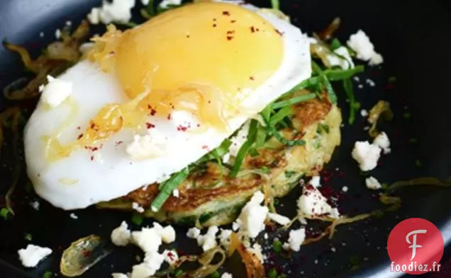 Oeuf D'Oie Sur Springstep Fromage De Chèvre Fumé Au Lait Rosti De Pommes De Terre