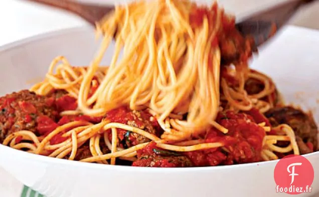 Spaghettis et Boulettes de Viande Classiques