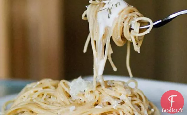 Spaghettis à l'Oignon et au Yogourt